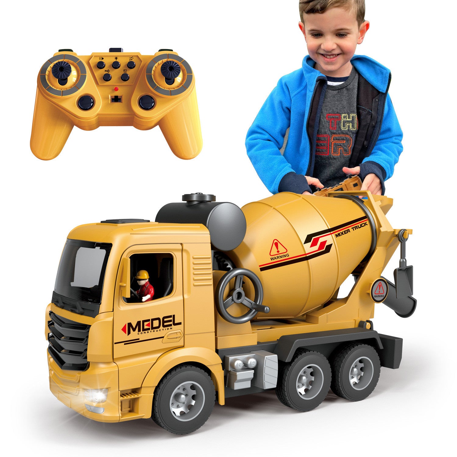 Betoniera Super Realista Cu Telecomanda Pentru Copii KidProtect ConcretePro RC Betoniera Super Realista Cu Telecomanda Pentru Copii KidProtect ConcretePro RC